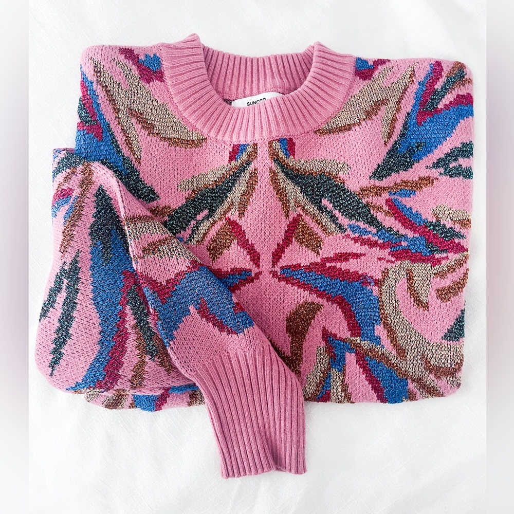 WORN ONCE!! Suncoo (Anthro brand) shimmer sweater